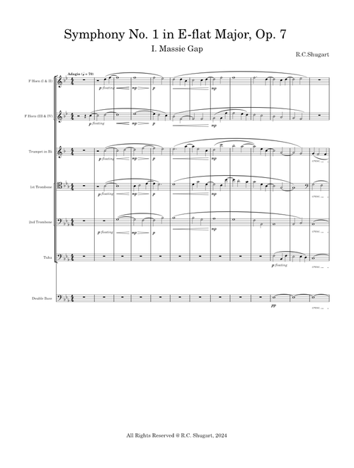 Symphony No. 1 in E Flat Major Op. 7, "Grayson Highlands," I. Through the Meadows of Massie Gap