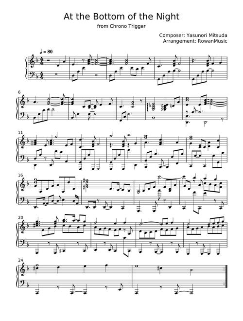 At The Bottom Of Night - Yasunori Mitsuda