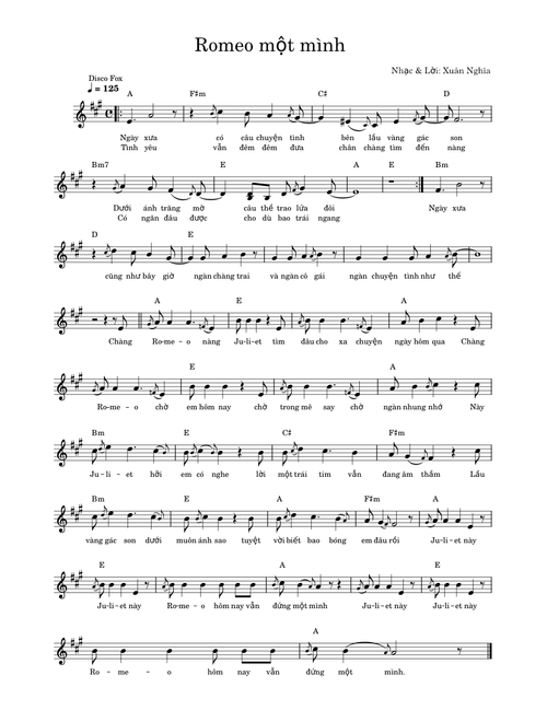 Romeo một mình – Xuân Nghĩa