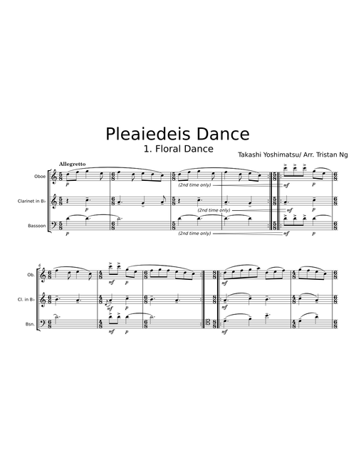Pleiades Dances Book 1 – Takashi Yoshimatsu