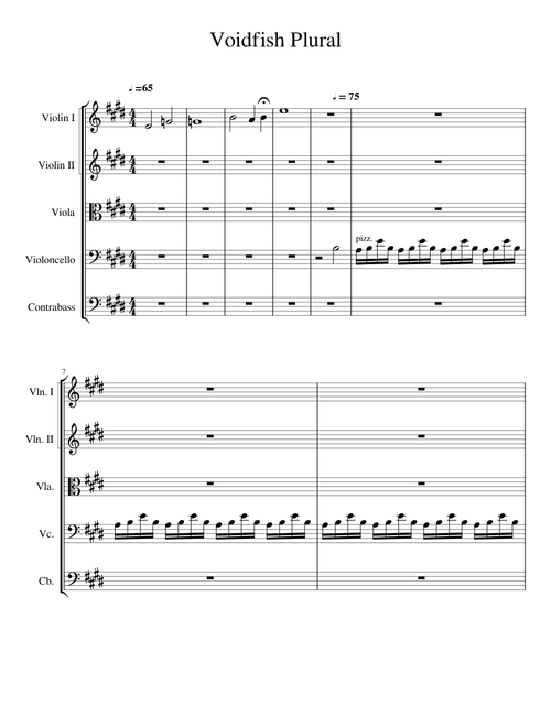 Voidfish (Plural) -Rachel Rose Mitchell (Strings arrangment)