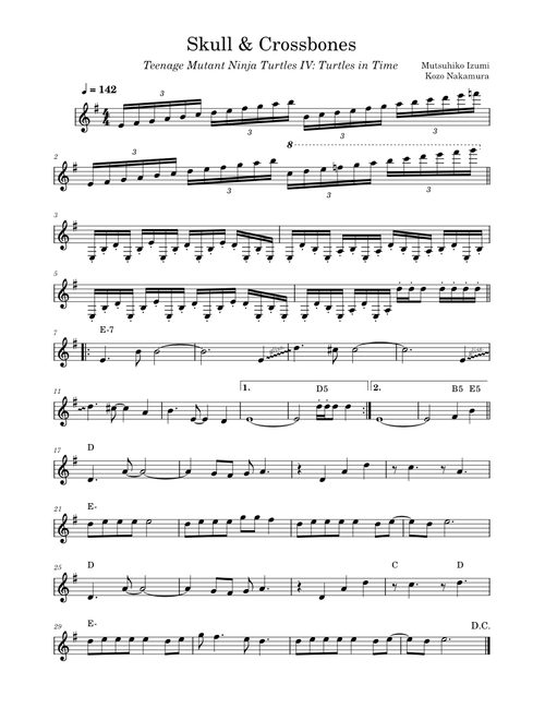 llica,MasterOfPuppets,bandscore楽譜 Skull & Crossbones – Mutsuhiko Izumi, Miki Higashino, Kozo