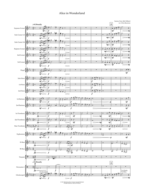 Alice In Wonderland (Arr. Chris Bearman) - Bill Evans (Brass Band)