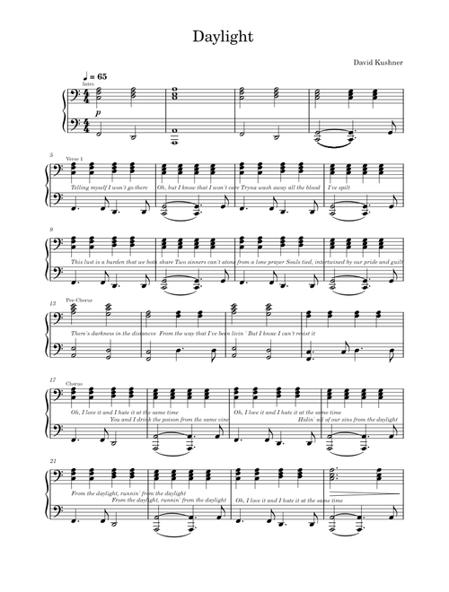 Daylight - David Kushner
