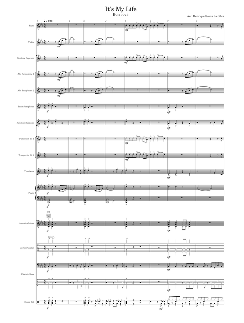 It's My Life for Instrumental Ensemble