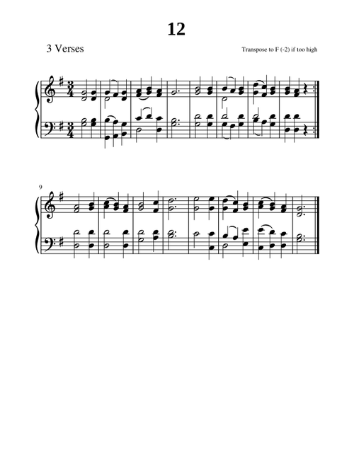 12 - Holy God, We Praise Your Name