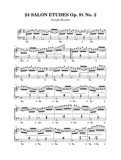 Joseph Kessler - 24 Salon Etudes Op. 91 No. 2