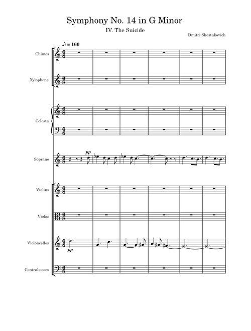 The most melancholic movement of Shostakovich's 14th Symphony