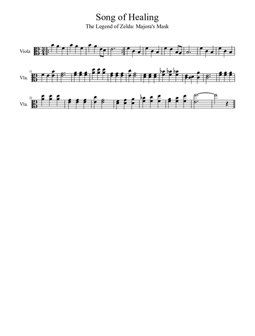 Majora's Mask - Song of Healing