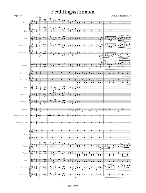 Frühlingsstimmen (Voices of Spring), Op.410 – Johann Strauss Jr.