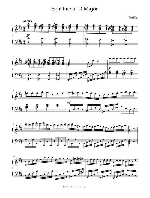 Sonatine in D Major