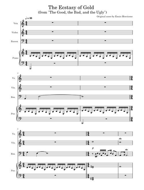 The Ecstasy of Gold – Ennio Morricone