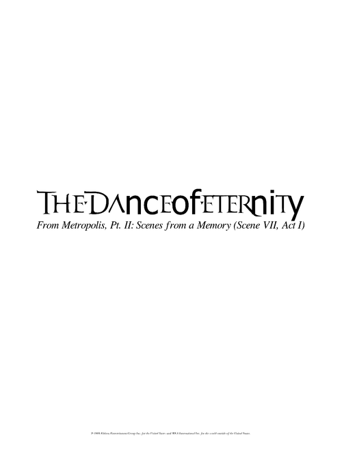 Dream Theater The Dance of Eternity Transcription
