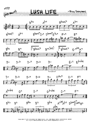 Play Official version of Lush life Sheet Music by Billy
