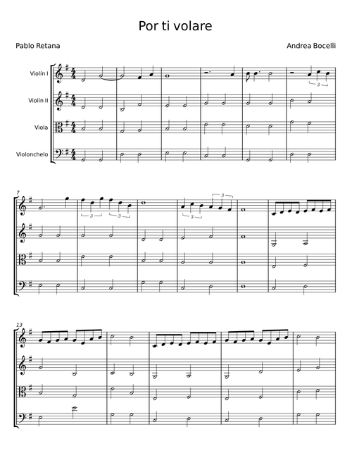 Por ti volare - Andrea Bocelli