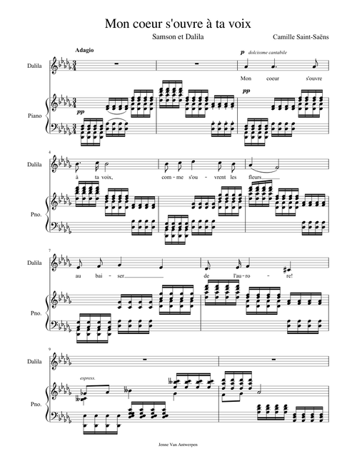 Saint-Saëns, Samson et Dalila: Mon coeur s'ouvre à ta voix
