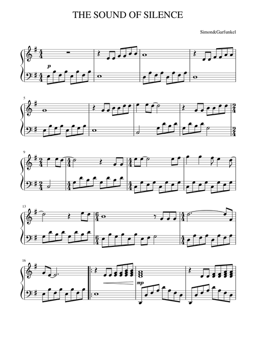 THE SOUND OF SILENCE