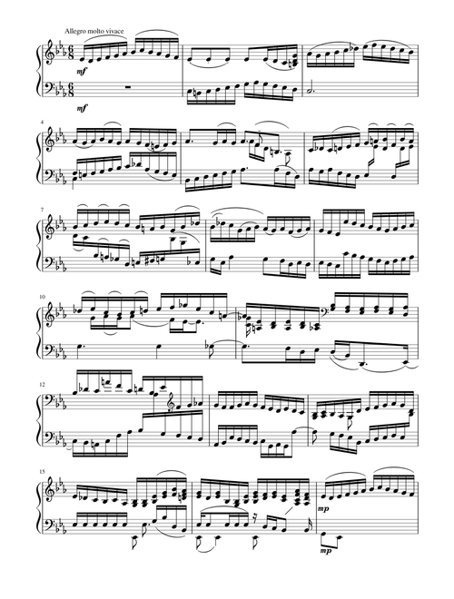 'BICINIUM' - E FLAT MAJOR SCALE ETUDE - Allegro molto vivace