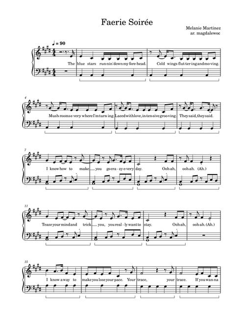Faerie Soiree (Arr. magdalewoc) - Melanie Martinez (Easy Piano)