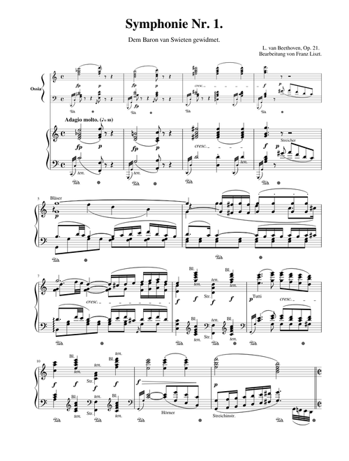 Beethoven/Liszt - 1st Symphony