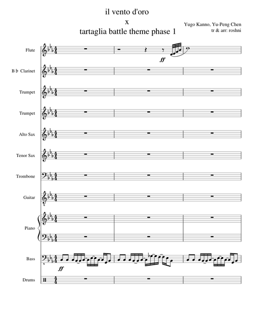 il vento d'oro x childe battle theme