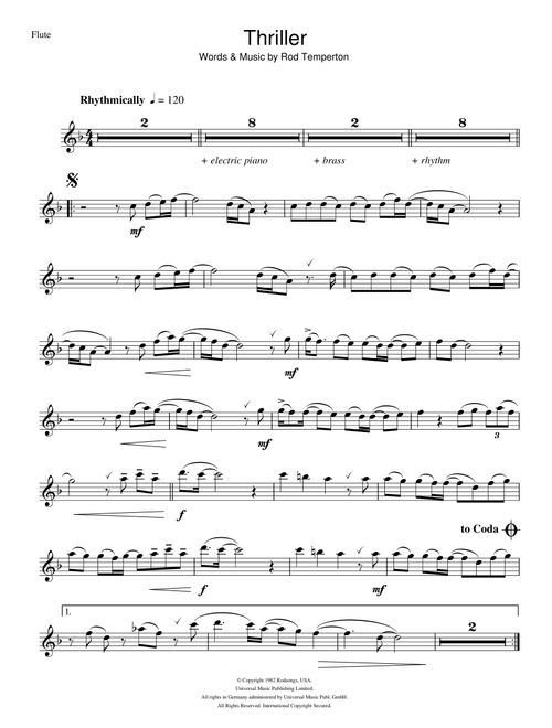 Thriller - Michael Jackson (Flute Solo)