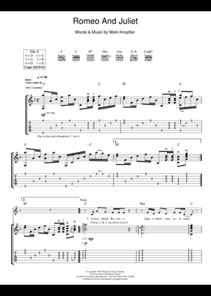 吹奏楽楽譜 ROMEO AND JULIET 吹奏楽楽譜 ROMEO AND JULIET Romeo and Juliet - Mark Knopfler Sheet