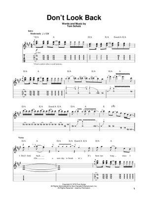 楽譜 ギタースコアBOSTON ボストン Don't Look Back タブ譜 hq720.jpg?sqp=-