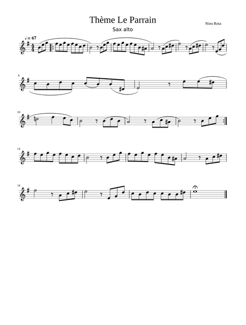 Theme_Le_Parrain_sax_alto