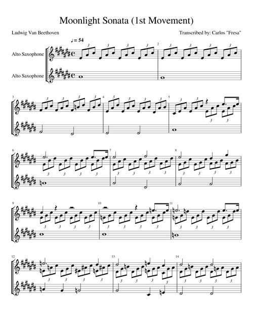 Moonlight Sonata (1st Movement)