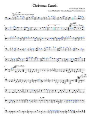 Trombone Caroling - Christmas Carols for Trombone Quartet Sheet