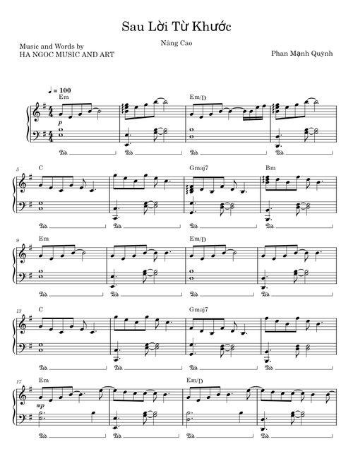 Sau Lời Từ Khước - Phan Mạnh Quỳnh
