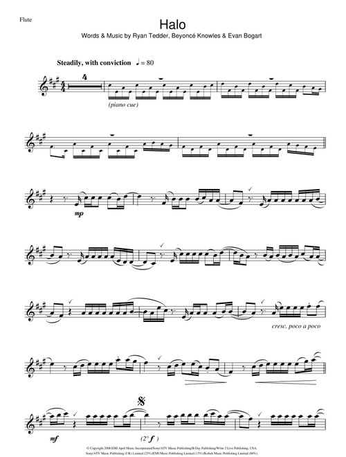 Halo - Beyoncé (Flute Solo)