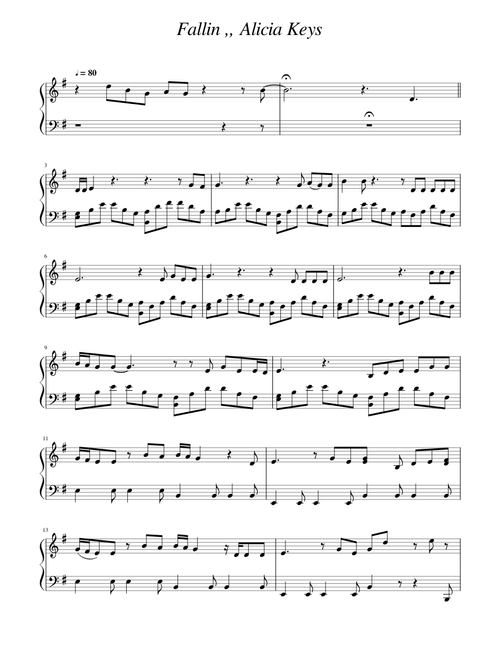 Fallin,,,,, Alicia Keys