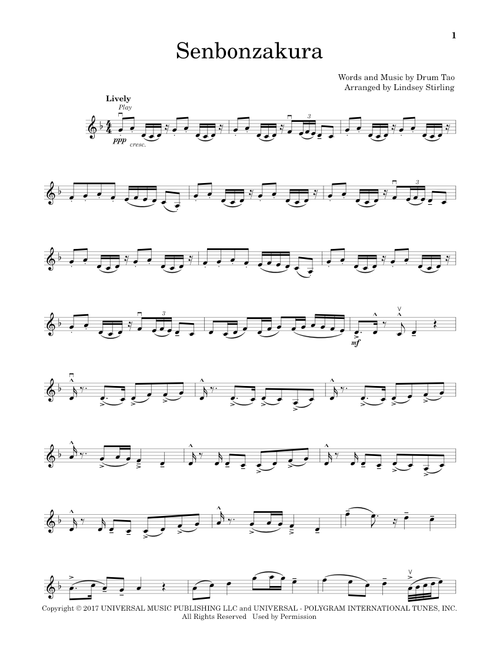 Senbonzakura - Lindsey Stirling (Violin Solo)