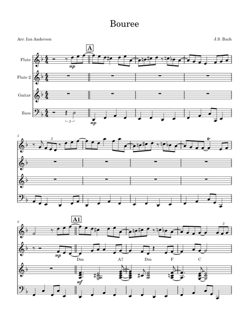 Bourée – Johann Sebastian Bach