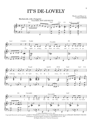 Play Official version of It's De-Lovely [lead sheet] Sheet Music