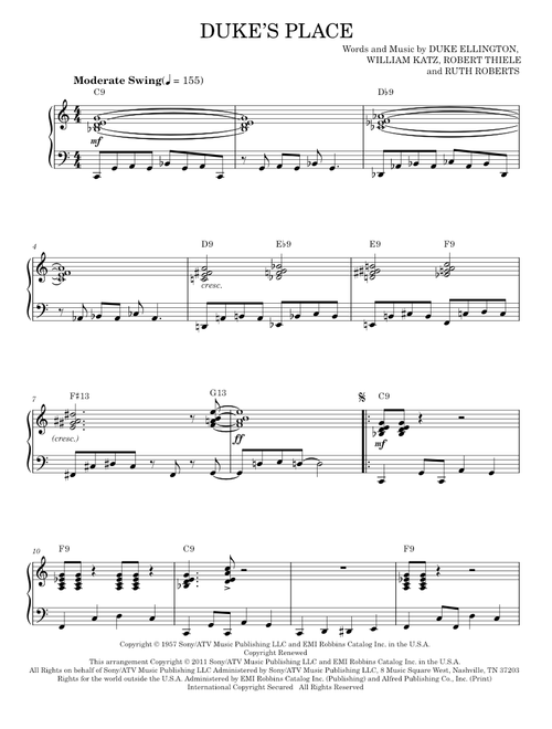 Duke's Place - Duke Ellington (Piano Solo)