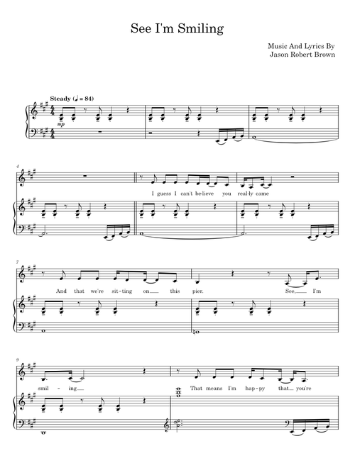 See I'm Smiling - Jason Robert Brown
