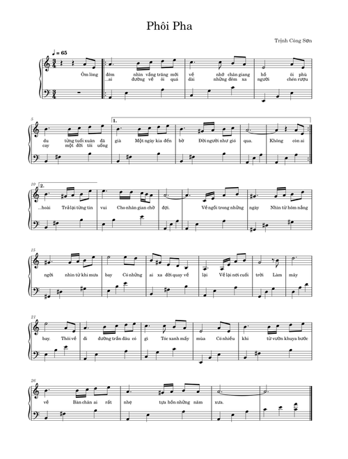 Phôi Pha - Trịnh Công Sơn