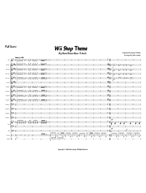 Wii Shop Theme - Kazumi Totaka (Big Band Bossa Nova Tribute)