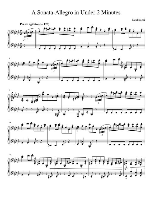 A Sonata-Allegro in Under 2 Minutes