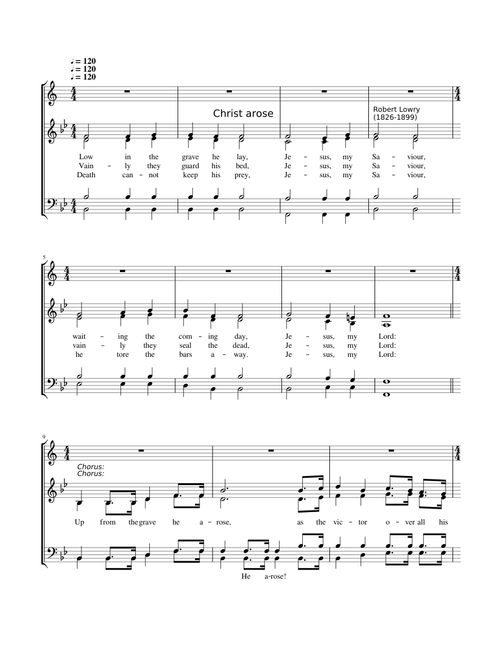 Christ arose - Robert Lowry