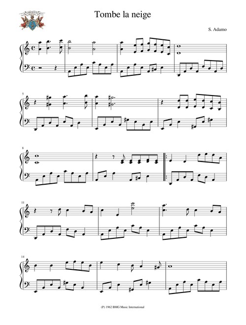 Tombe la neige S. Adamo v1.1