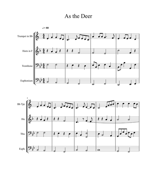 As the deer - Martin J Nystrom