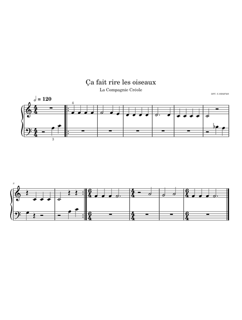 Ça fait rire les oiseaux – La Compagnie Creole