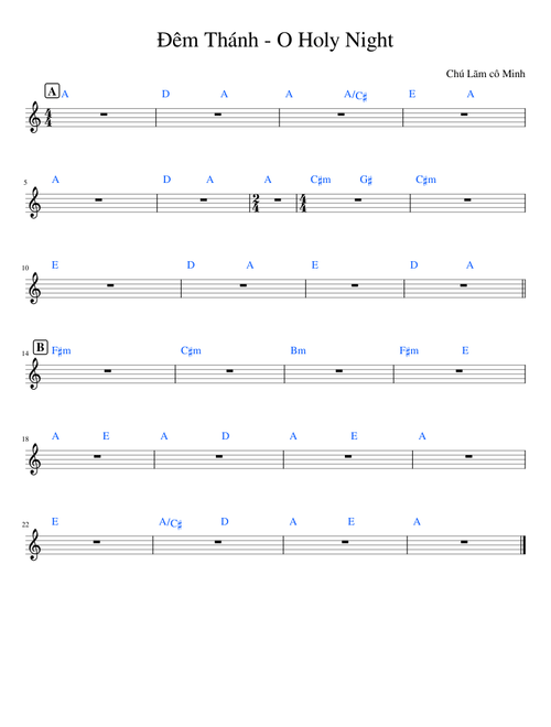 Dem Thanh - O Holy Night