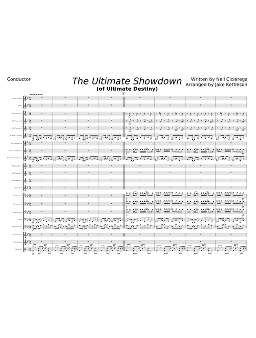 The Ultimate Showdown (Pep Band Arrangement)