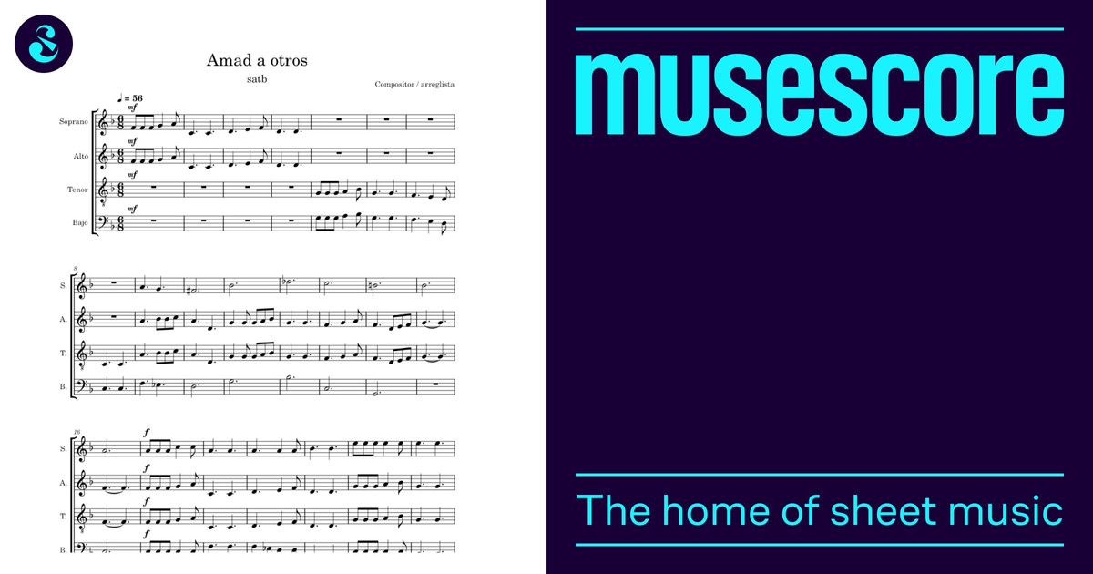 Love one another – LDS Hymns Sheet music for Synthesizer (Mixed Quartet ...