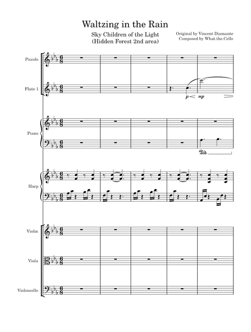 Waltzing in the Rain - Sky Children of the Light (Hidden Forest 2nd area)